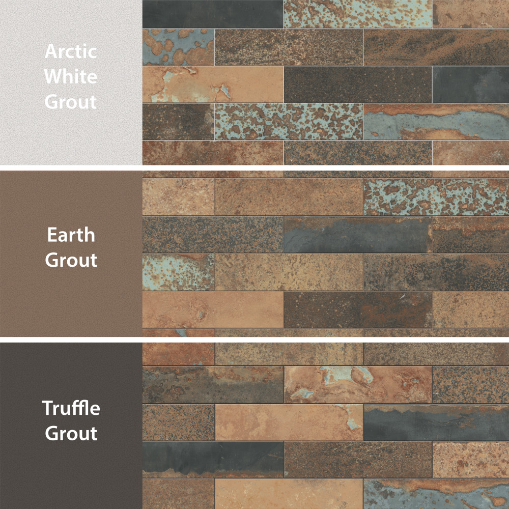 Maheno Brick Mix 2-3/8 in. x 9-3/4 in. Porcelain Floor and Wall Tile