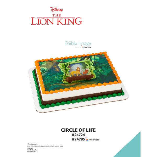 Disney The Lion King Circle of Life The Magic of Cakes® PhotoCake® Enhanced Background Page