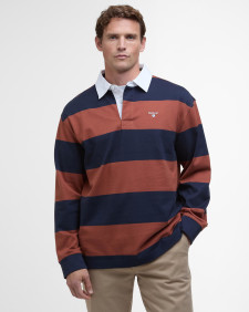 Broome Rugby Shirt Navy/Rust