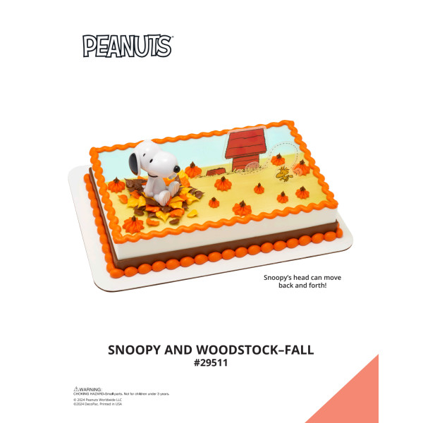 Peanuts® Snoopy® and Woodstock® Fall The Magic of Cakes® Icing Only Page
