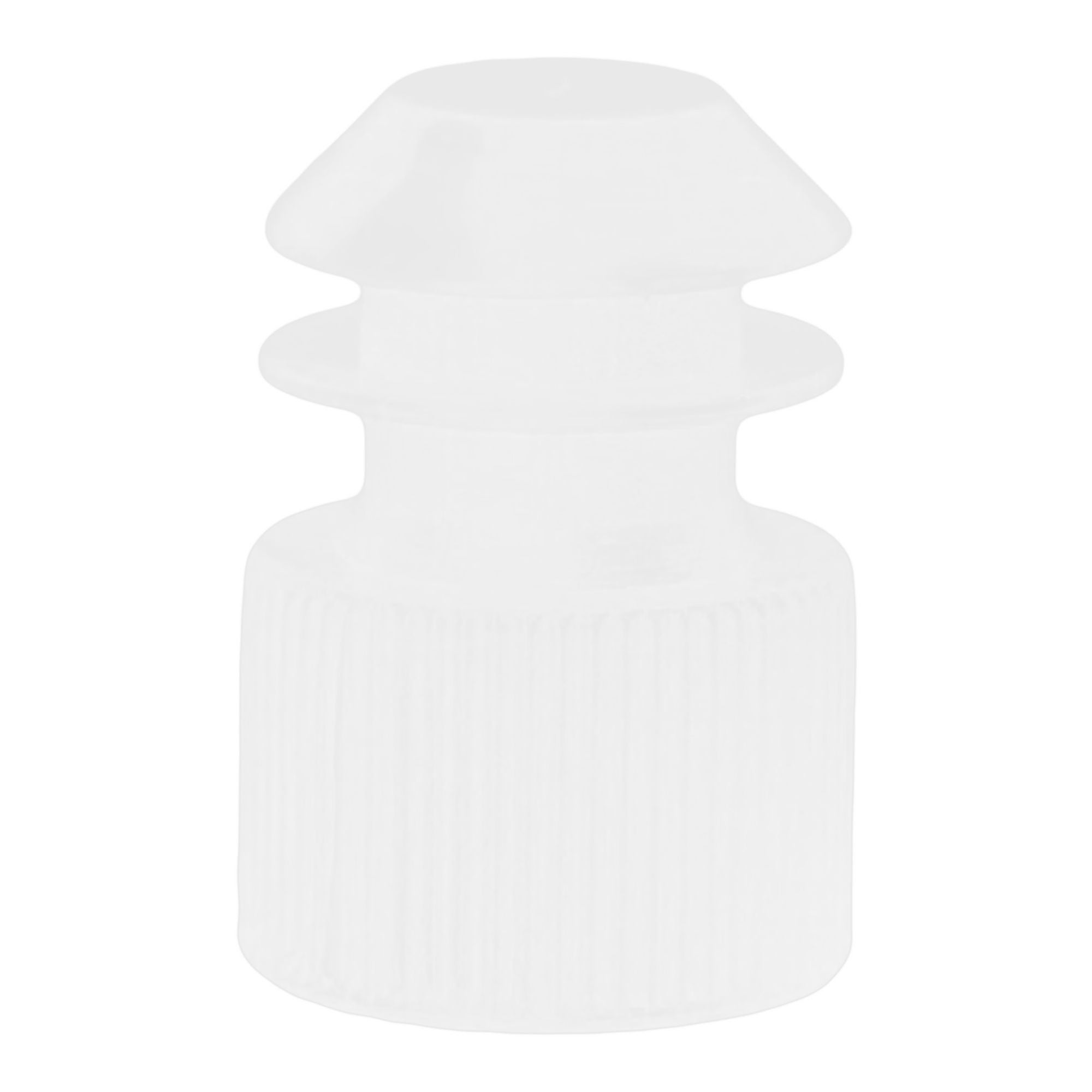 McKesson Flanged Plug Cap, White, Polyethylene, for Use with 13 mm Tubes