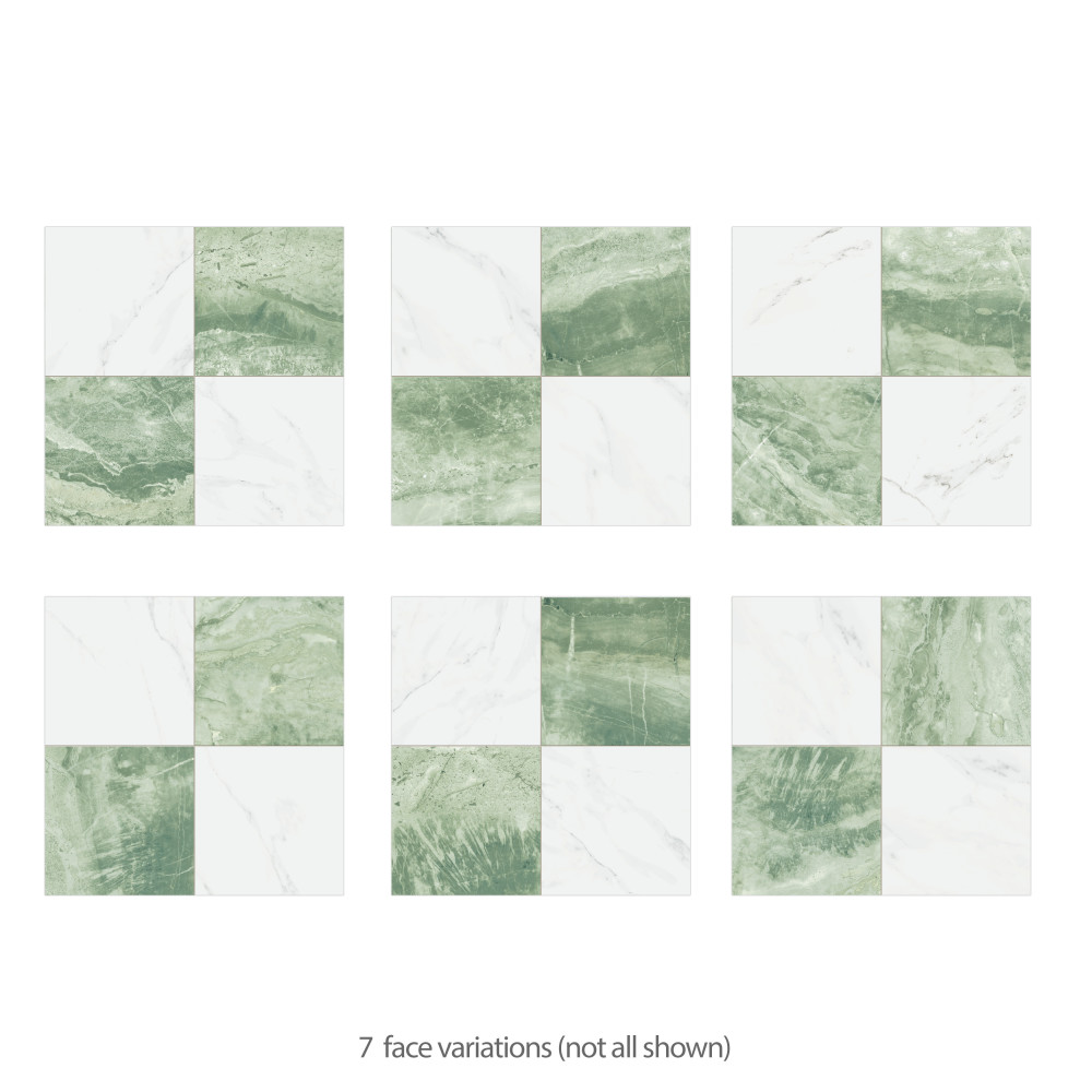Marbilia Chess Jungle 17-3/8 in. x 17-3/8 in. Porcelain Floor and Wall Tile