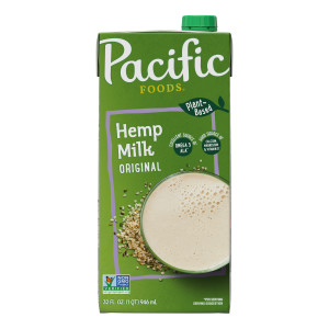 Pacific Foods® Original Hemp Milk, Plant Based Milk, 32 oz Carton (Case of 12)