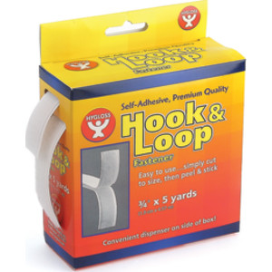Self-Adhesive Hook & Loop Fastener Roll, 3/4" x 5 yds.