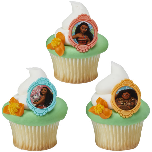 Moana Voyagers Cupcake Rings
