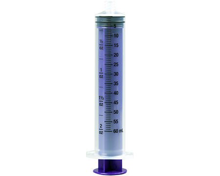 Vesco Medical SYRINGE, FEEDING ENFIT TIP FLUSH FLAT TOP 60ML (50/BX 8BX/CS