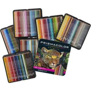 Premier Colored Pencils Tin, Soft Core, Assorted, 132 Count