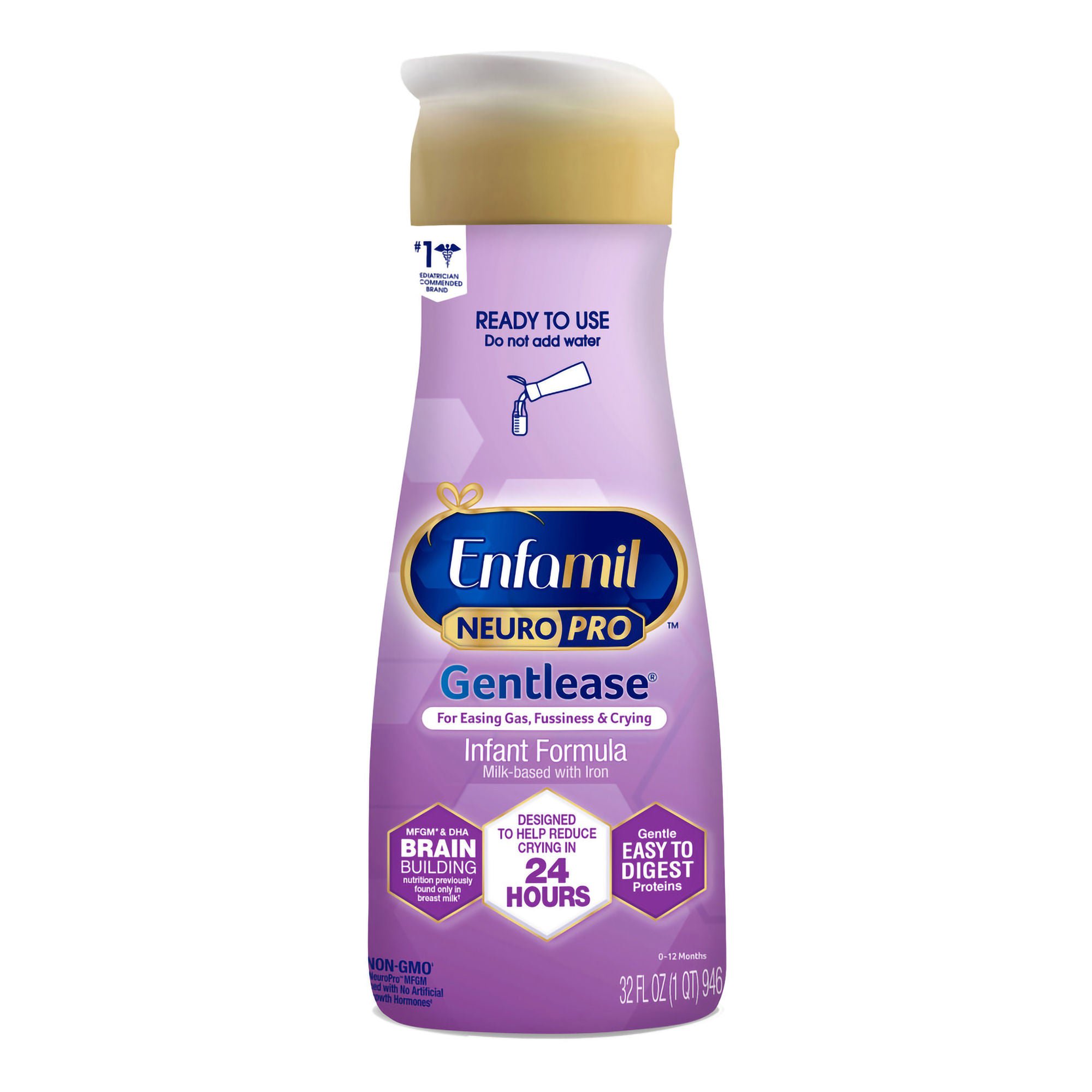 Enfamil® NeuroPro™ Gentlease® Ready to Use Infant Formula, 1-quart bottle