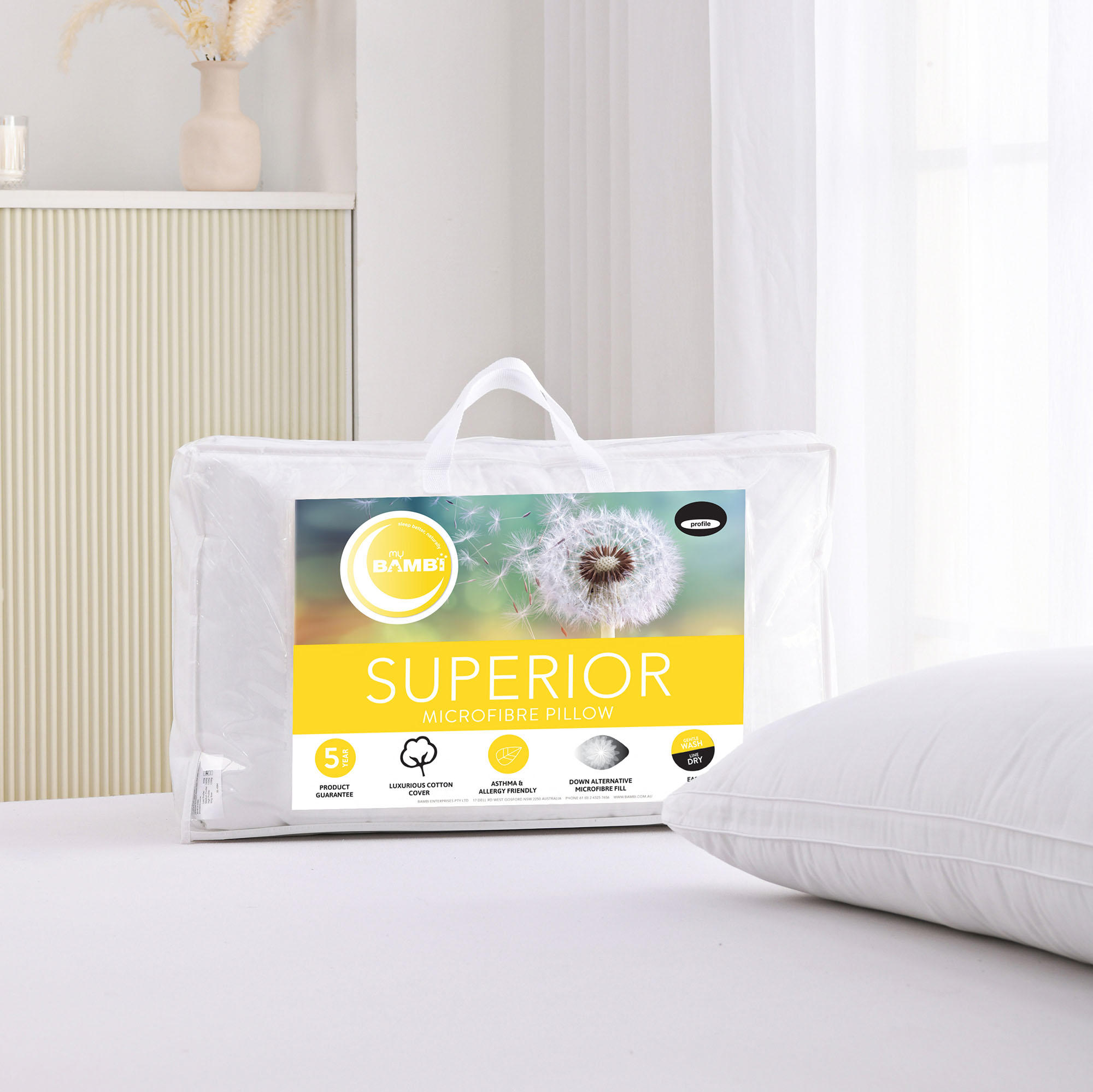 Product image of the  Bambi Superior Pillow from Forty Winks
