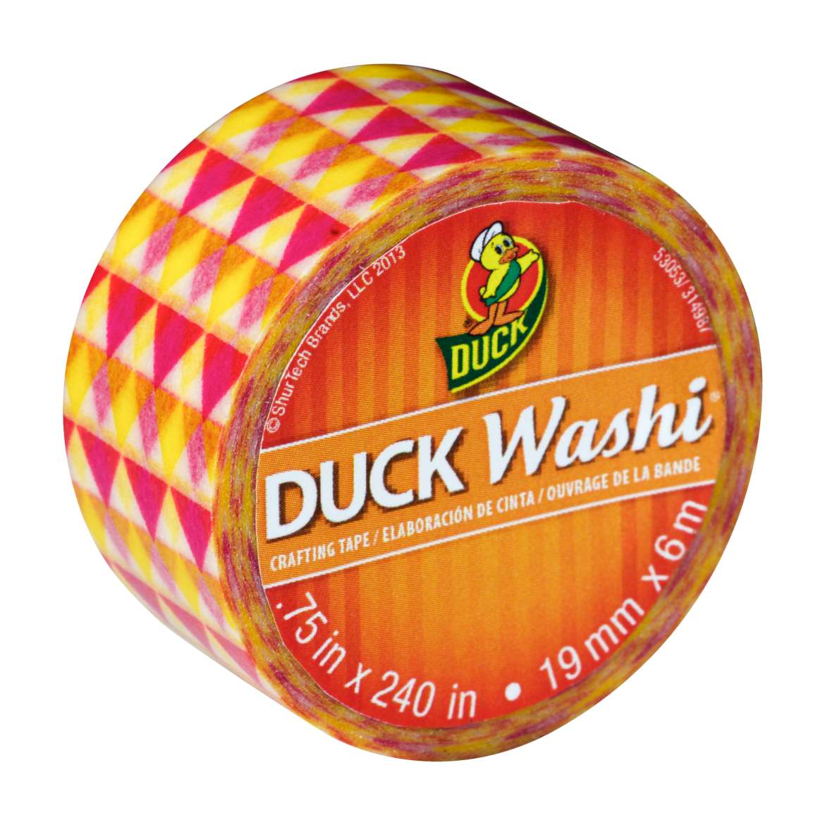 Duck Washi® Crafting Tape - Triangles, .75 in. x 240 in. Image