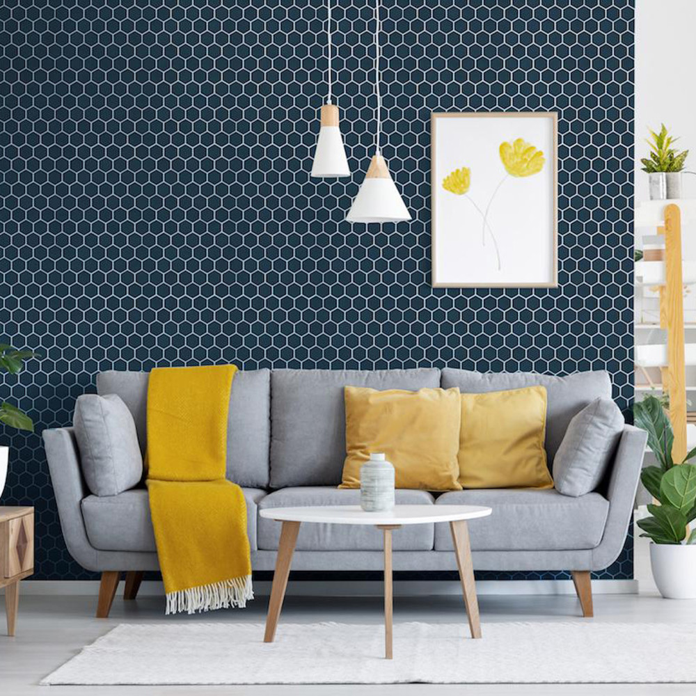 Tribeca 2″ Hex Glacier Blue 11-1/8 in. x 12-5/8 in. Porcelain Mosaic Tile