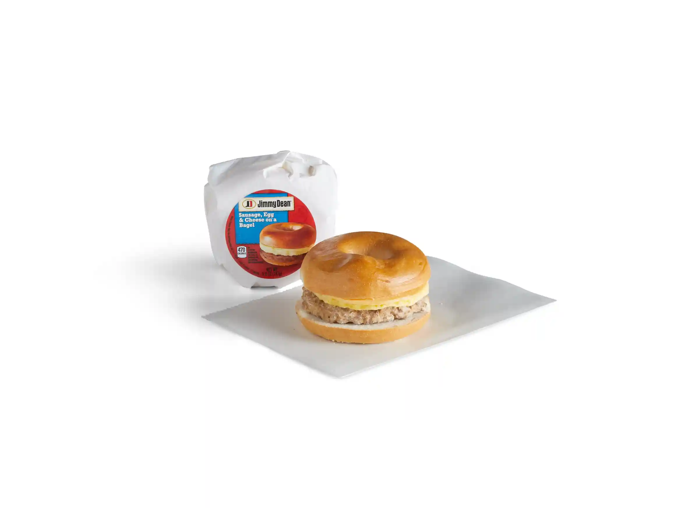 Jimmy Dean® Fully Cooked Sausage, Egg & Cheese Bagel_image_01