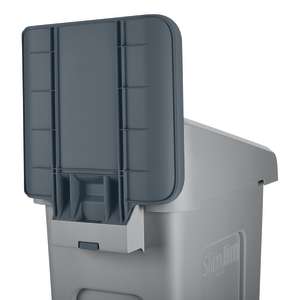 Rubbermaid Commercial, Slim Jim®, 23gal, Gray, Recycling Station Billboard