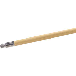 Carlisle, Metal Tip Threaded Wood Handle, 60", Natural