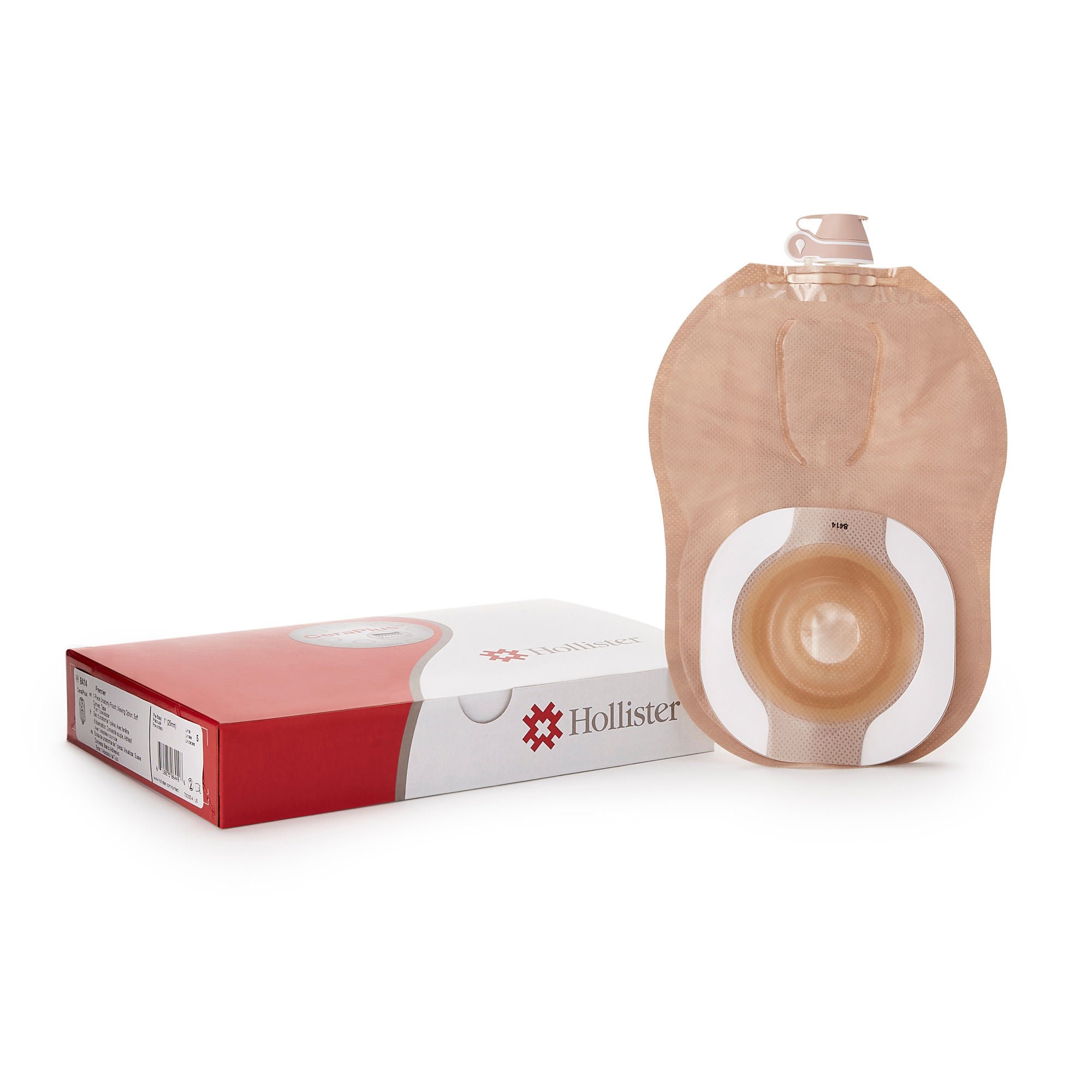 CeraPlus™ Soft Convex 8414 1-Piece Urostomy Pouch, Pre-cut to Fit 25mm Stomas