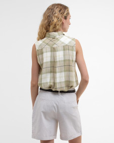 Agnes Sleeveless Shirt Rosemary Tartan