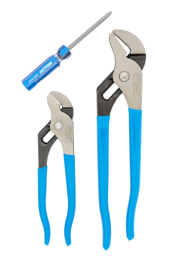 GS-1SA 2pc Tongue & Groove Pliers Set with 2n1 Professional Driver