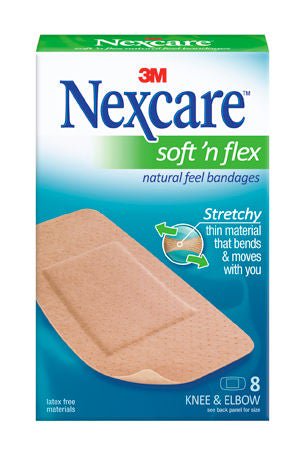 Nexcare™ Soft 'n Flex Tan Adhesive Strip, 2 x 4 Inch