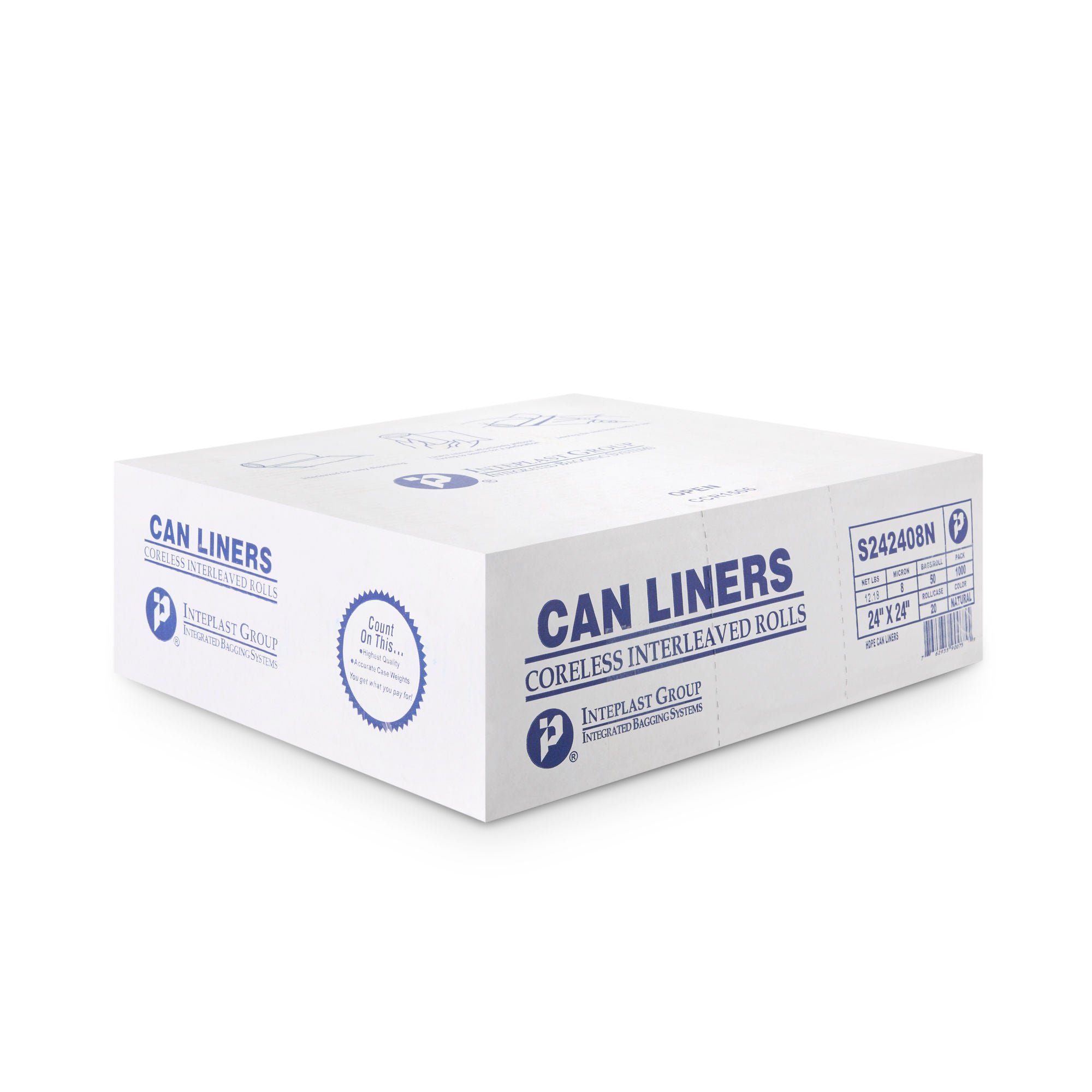 McKesson Light Duty Clear Trash Bag, 10 gal, 8 Mic Gauge