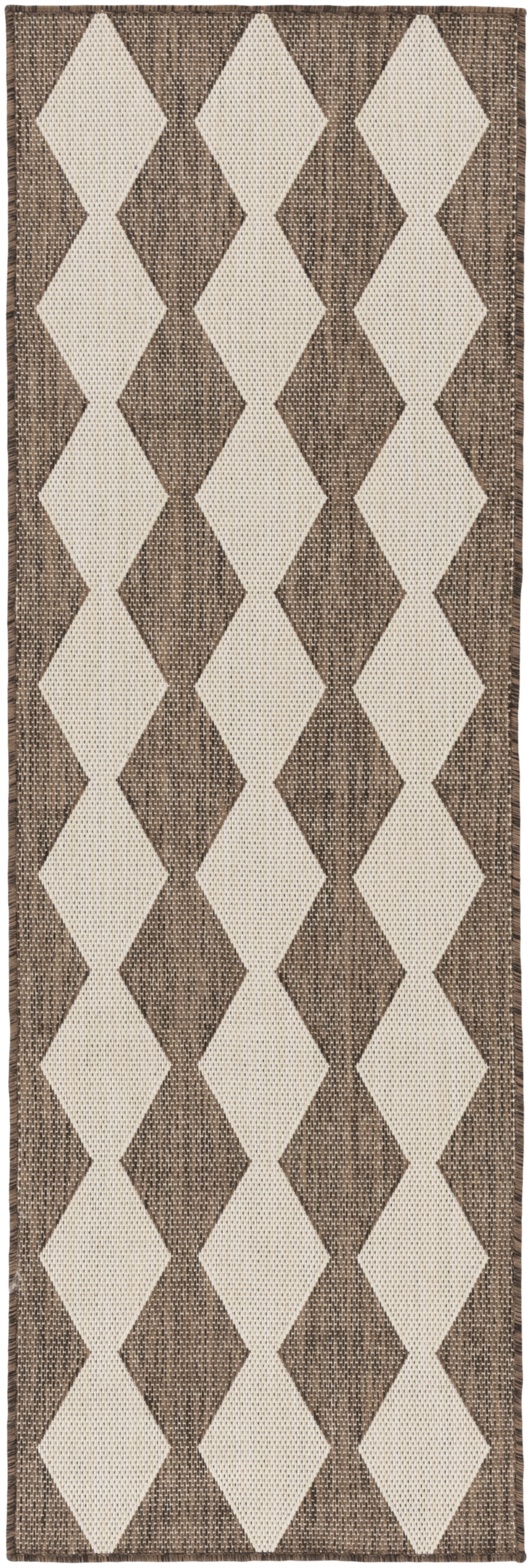 Nourison Positano 2' x 6' Natural Modern Rug
