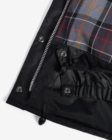 Women's Transport Waxed Jacket Black-Modern