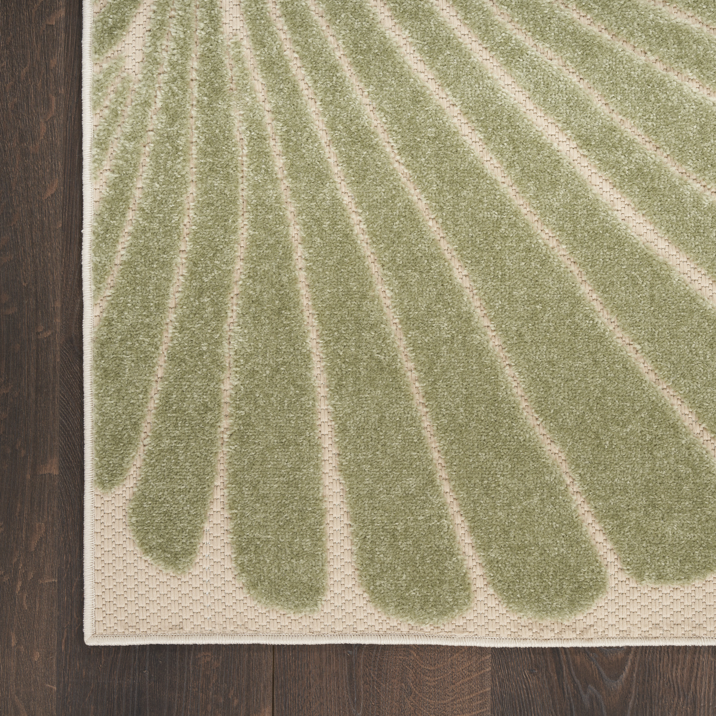Nourison Aloha 10' x 14' Green Yellow Outdoor Rug