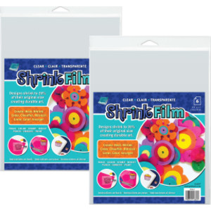 Clear Shrink Film Sheets, 8.5" x 11", 12 Total
