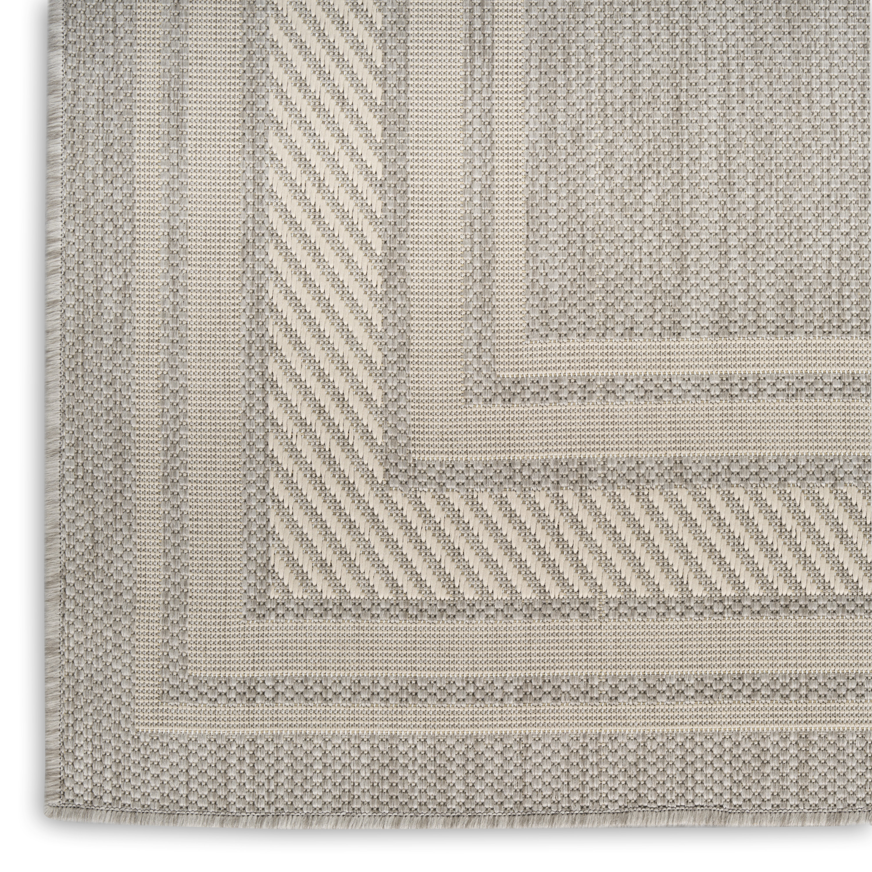 Nourison Horizon Indoor/Outdoor 8' x 10' Grey Modern Rug