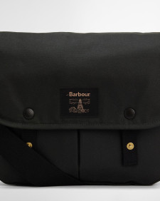 Field Waxed Riever Crossbody Bag Sage