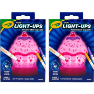 Mini Light-Ups Cupcake Recolorable Toy Kit, 2 Pack