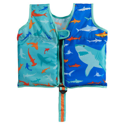 SwimWays Swim Vest, Learn To Swim Personal Flotation Device for Swim Training, Pool Floats & Swimming Pool Accessories for Kids 2-4 Years, Shark