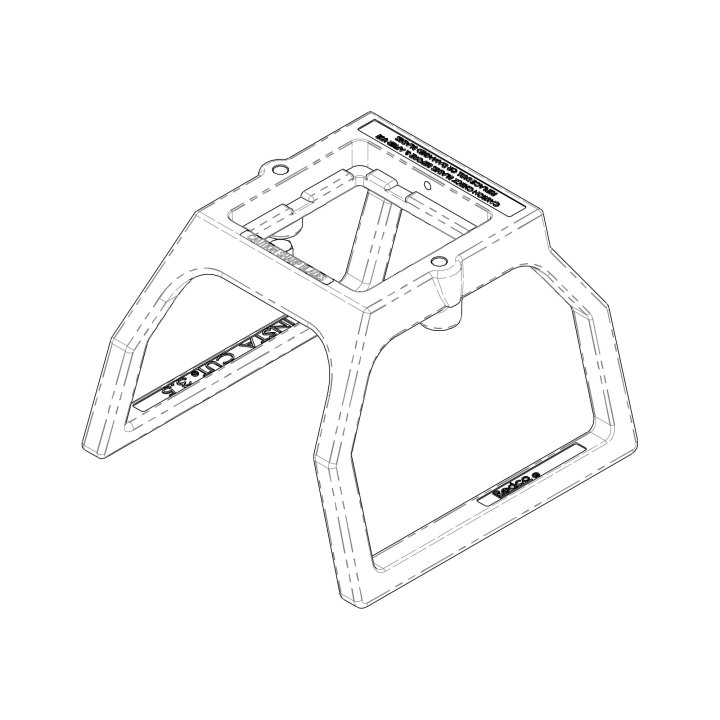 Replacement metal base for tabletop Insta Cut® 3.5 manual food processor