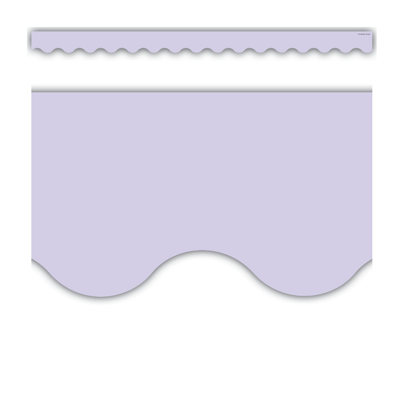 Lavender Scalloped Border Trim, 35 Feet