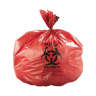 Inteplast,  LLDPE Biohazard Liner, 45 gal Capacity, 40 in Wide, 46 in High, 1.3 Mils Thick, Red