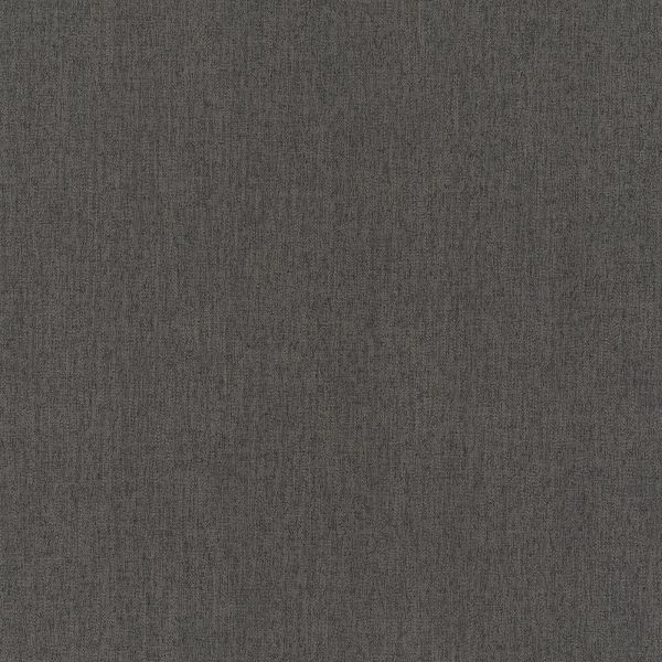 Gray woven textile with subtle vertical striations and fine speckled texture; lying flat and uniform across the frame, shown close-up under even neutral lighting, resembling upholstery or wallpaper swatch.