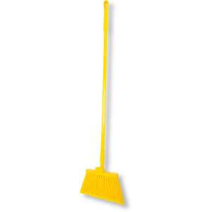 Carlisle, Sparta®, Color Coded Duo-Sweep® Flagged Angle Broom, 12in, Polypropylene, Yellow