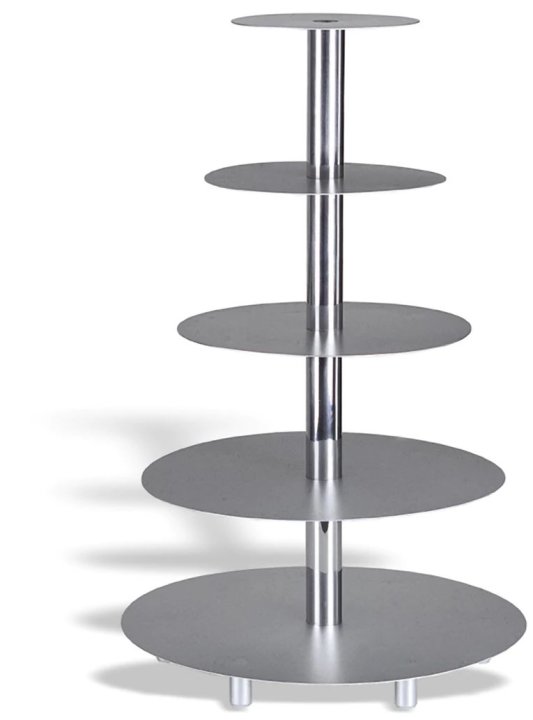 Soporte para tartas de 7 niveles de aluminio