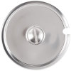 Stainless steel slotted cover for double boiler inset