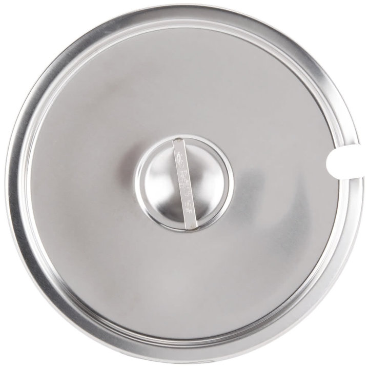 Stainless steel slotted cover for double boiler inset