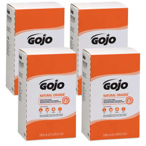 Gojo, NATURAL* ORANGE™ Pumice Hand Cleaner Lotion Soap, PRO™ TDX™ Dispenser 2000 mL Cartridge
