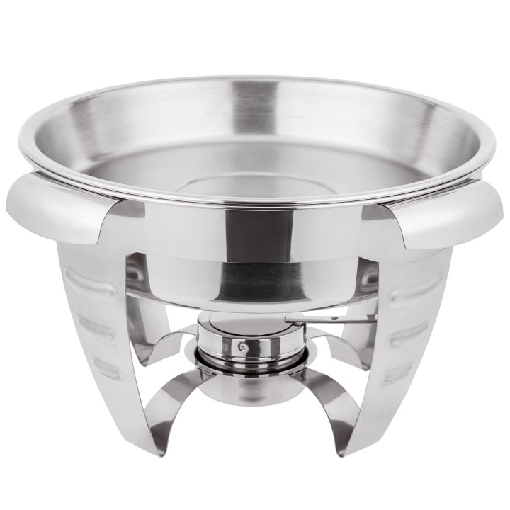 6-quart Maximillian Steel™ round chafer