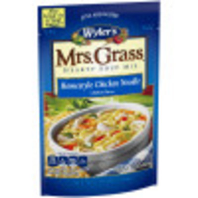 Wyler's Mrs. Grass Homestyle Chicken Noodle Hearty Soup Mix 5.93 oz Pouch