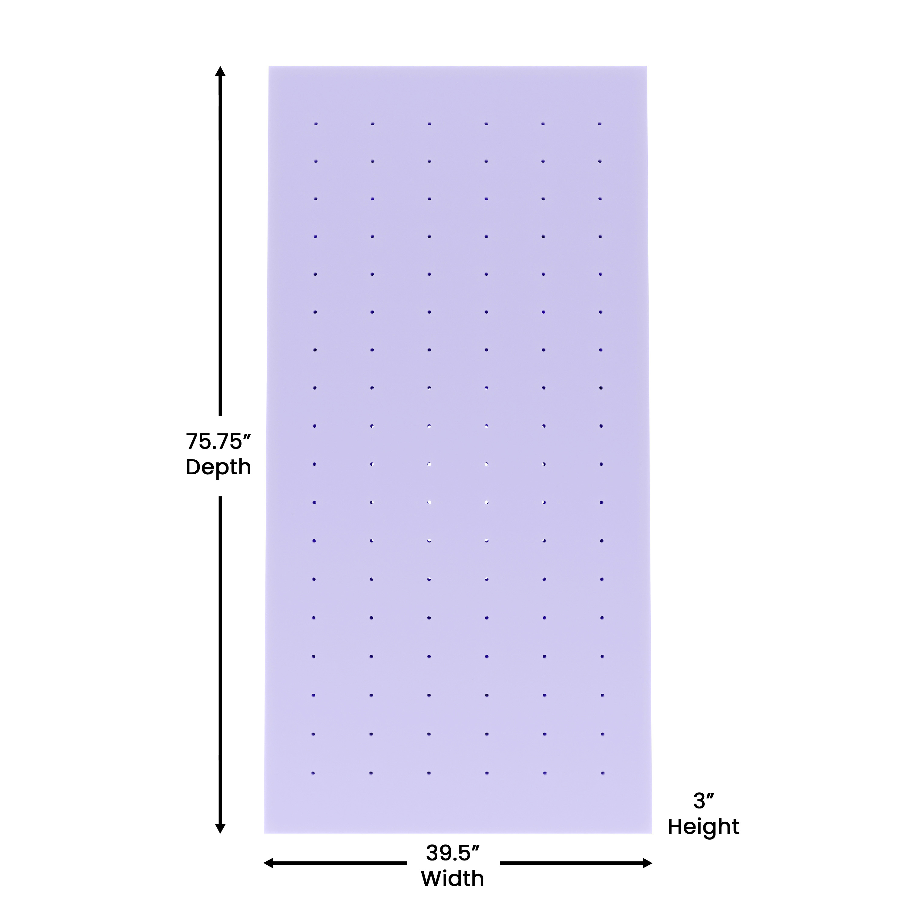 Astor 3" Memory Foam King Size Mattress Topper with Lavender Infused, CertiPU... - Picture 38 of 41