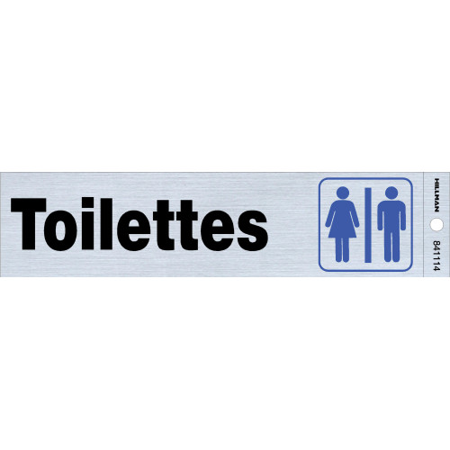 French Adhesive Restrooms Sign (2