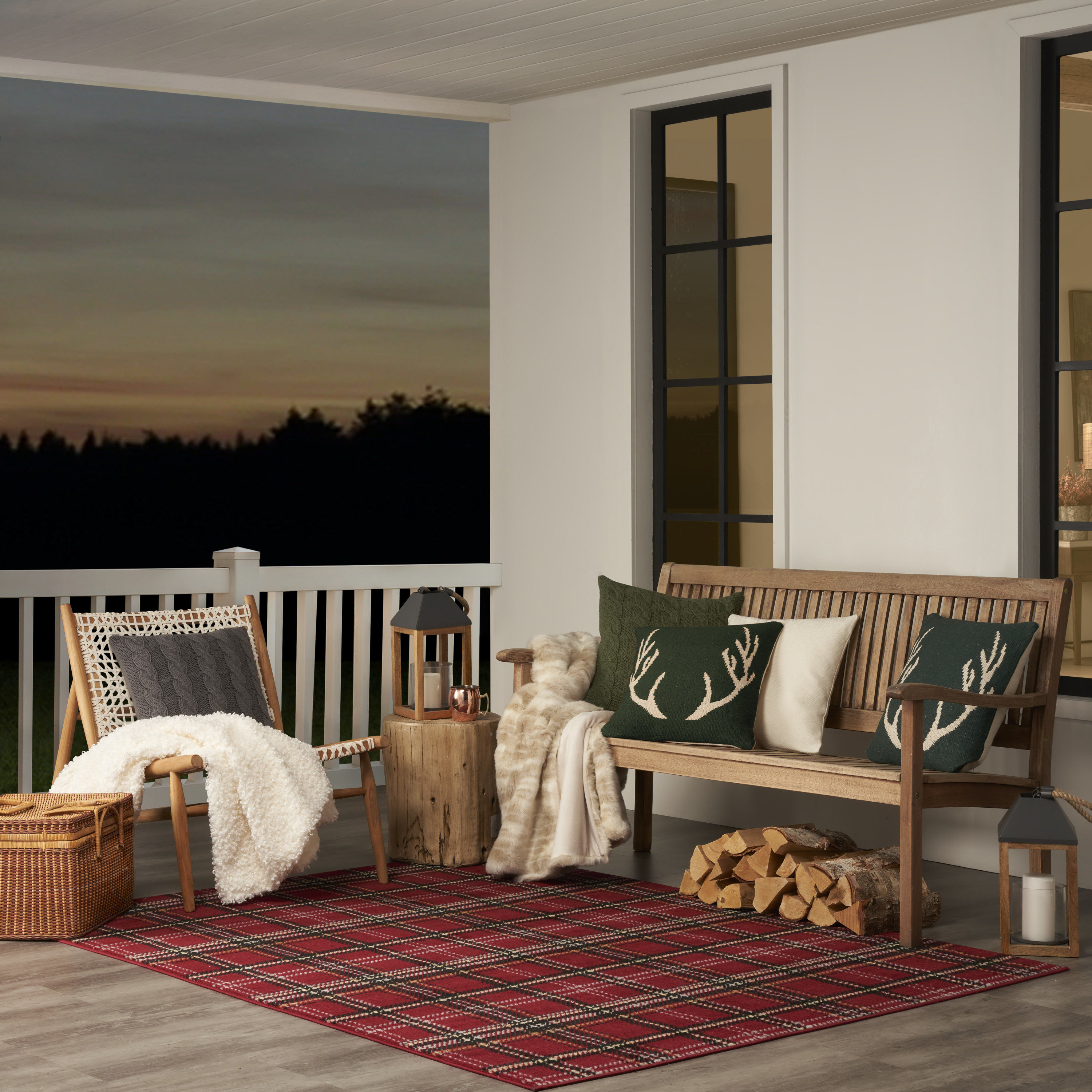 Nourison Grafix 6' x 9' Red Rustic Indoor Rug