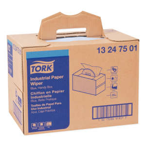 Tork, W7 Handy Box, 4 ply, 12.80"x16.50", Paper, Industrial Wipers, Blue