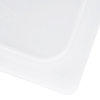 Half-size Super Pan V® flexible steam table hotel pan lid in white