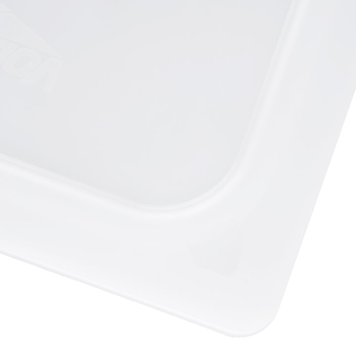 Half-size Super Pan V® flexible steam table hotel pan lid in white