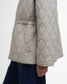 Clarissa Quilted Jacket Light Sand/Rosemary Tartan