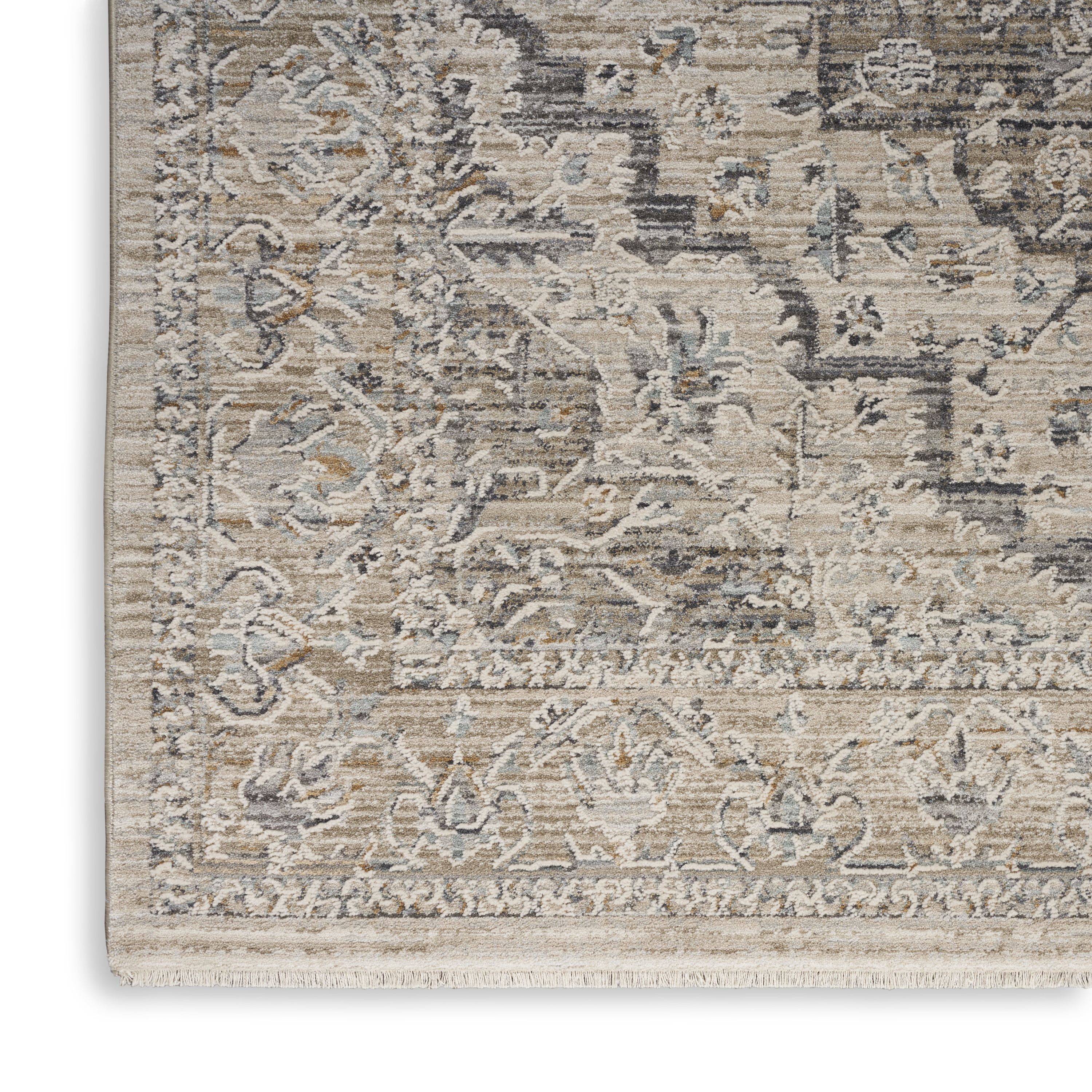 Nourison Lynx 12' x 15'9" Ivory Taupe Vintage Indoor Rug